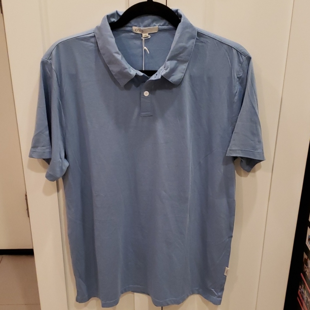 Onia Alec Jersey Polo, NWT, L